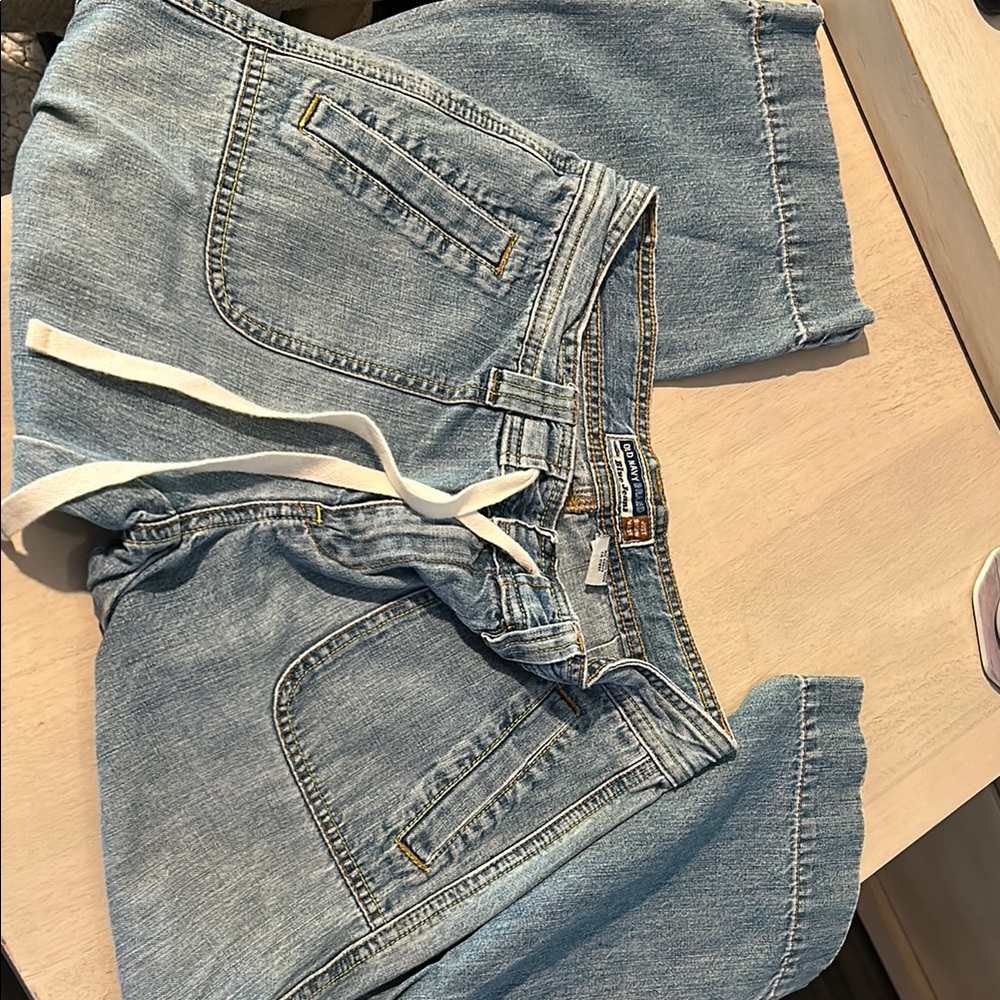 Old Navy Blue Boyfriend Jeans Casual Style